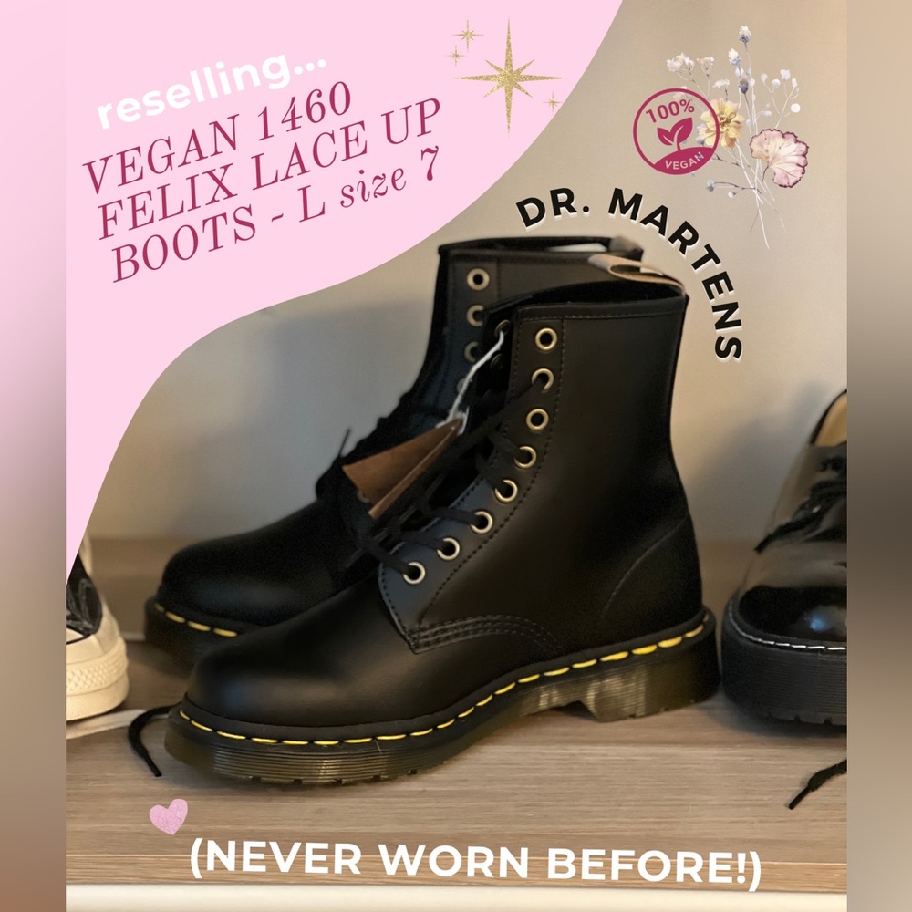 Dr. Marten's – VEGAN 1460 FELIX LACE UP BOOTS